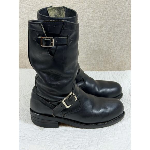 Chippewa Women 7.5M Black Steel Toe 9 Inch Work Motorcycle Boots Leather USA - Picture 10 of 14